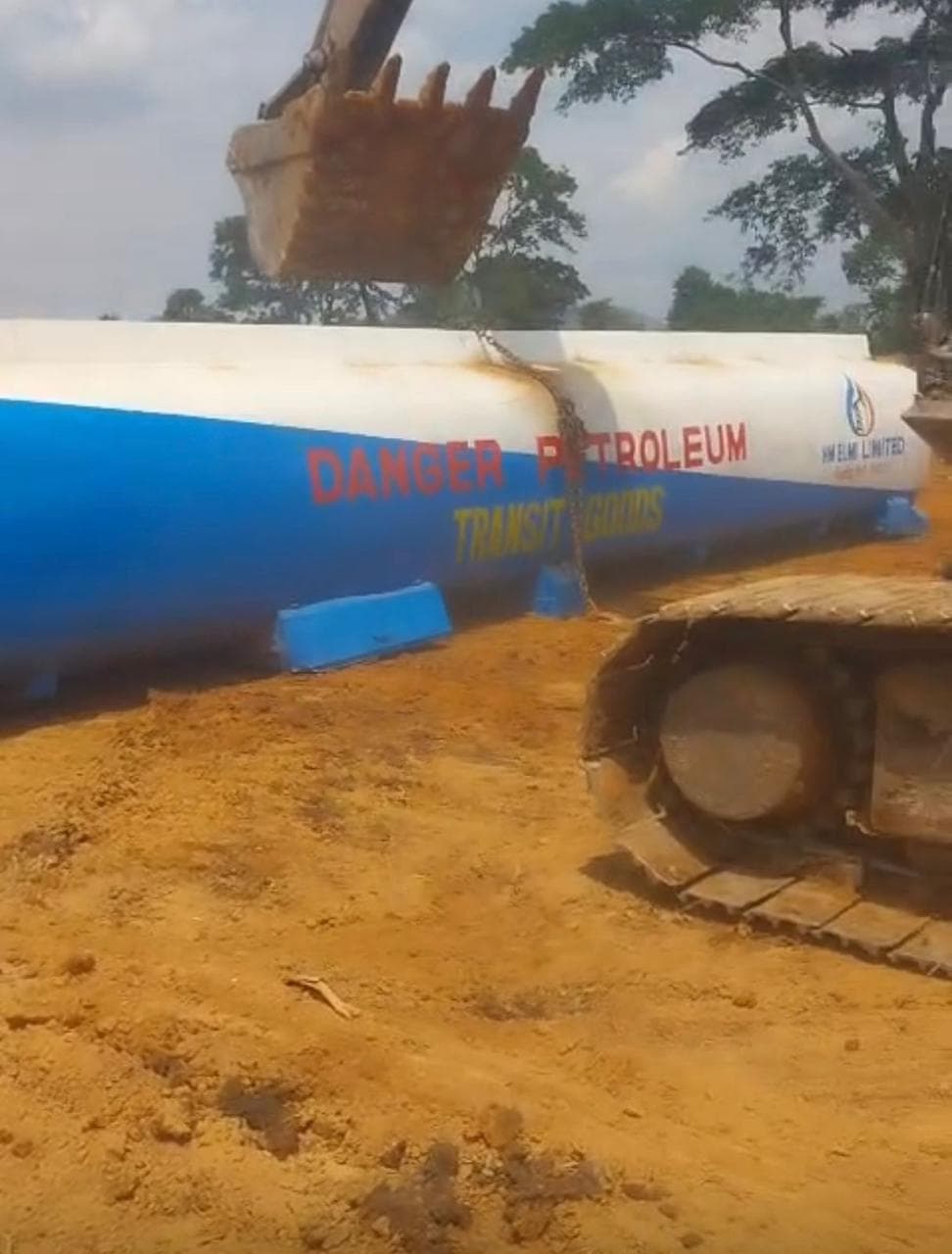 HM Elmi Limited branded storage tank